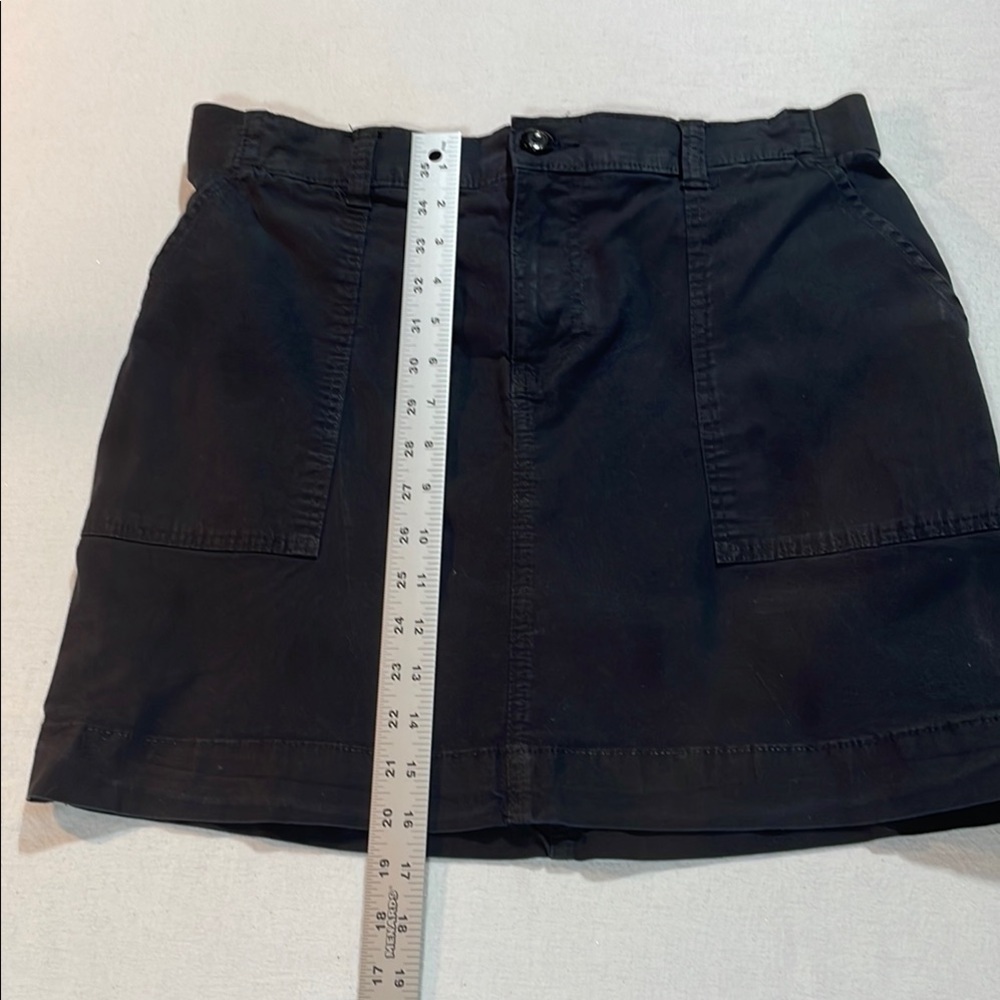 Lee Black Mini Pencil Skorts Elastic Waist Pockets - Picture 10 of 14
